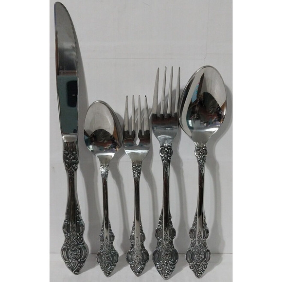 Oxford Hall SUTHERLAND Japan Stainless Flatware 5 Piece Place Setting - Picture 1 of 6